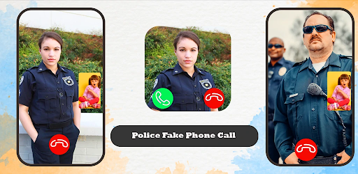 Android application Police Fake Phone Call screenshort