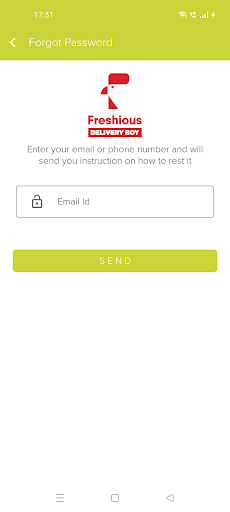 Freshious Delivery Partner Screen 3