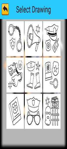 Police Coloring Screen 3