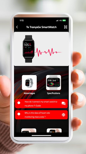 TRANYAGO SMARTWATCH-Guide Screen 2