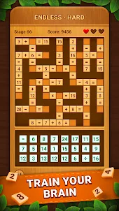 Cross Number: Math Game Puzzle