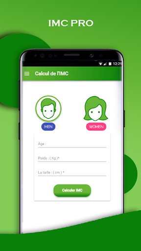 Android application IMC PRO screenshort