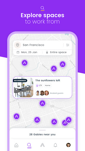 Android application Gable - Work from anywhere screenshort