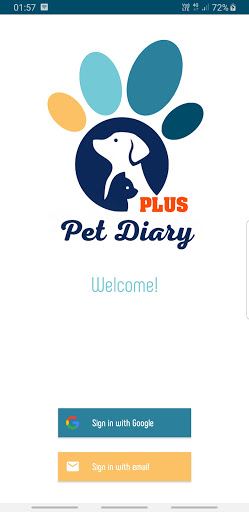 Android application Pet Diary Plus screenshort