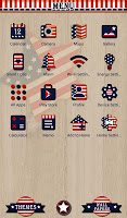 screenshot of U.S.A. Flag Star Theme