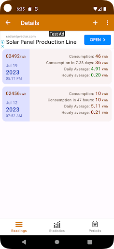Home Electrical Consumption Screenshot 2 - AppWisp.com