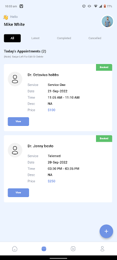 KiviCare – Clinic Management Screen 2