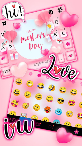 Happy Mothers Day Keyboard The Screen 3