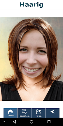 Screenshot of Try out women's hairstyles