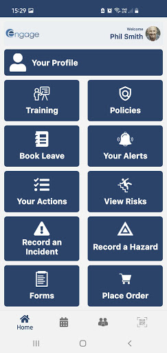 Android application Engage Solutions screenshort