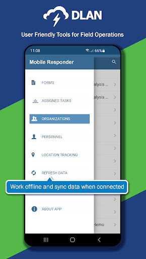 Android application DLAN Mobile Responder screenshort