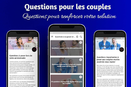 Android application Questions à se poser en couple screenshort