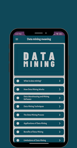 Data mining meaning Screen 3