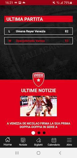 Pallacanestro Varese Screen 2
