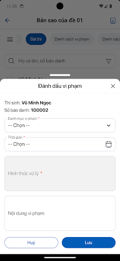 K12Exam Screen 2