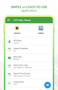 GPS Map Stamp Camera Screenshot
