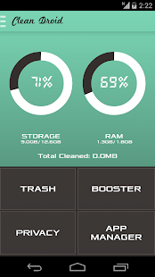 Clean Droid: Boost du Cache et Capture d'écran