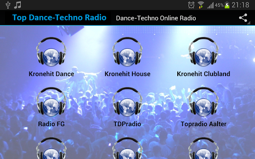 Dance-Techno Online Radio Screenshot 3 - AppWisp.com