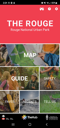 Android application Rouge National Urban Park App screenshort