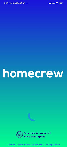 Android application HomeCrew screenshort