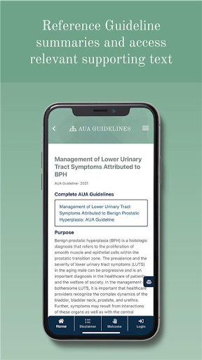 AUA Guidelines at a Glance Screen 3