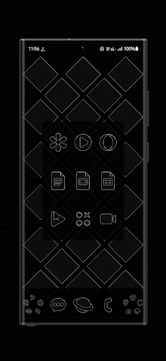 Screenshot of Liquid Black Icon Pack