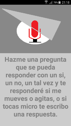 Android application Respuestas de sí o no, tal vez screenshort