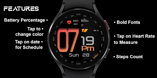 [SSP] Bold Hour Watch Face Screenshot