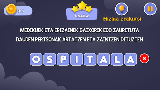 Hitza Asmatu Screen 2