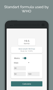 BMI Calculator Screenshot