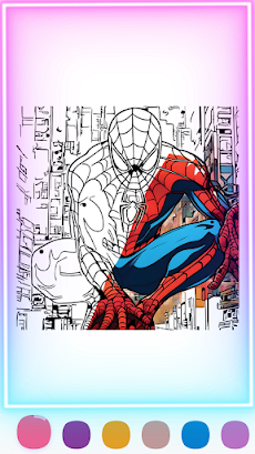 Spider Super Hero Coloring manのおすすめ画像1