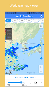 Trình xem bản đồ mưa thế giới