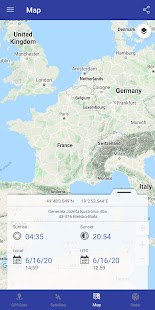GPS Daten - GPS Koordinaten Bildschirmfoto