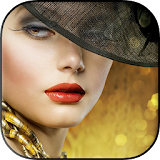 Golden Makeup Face icon