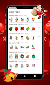 Screenshot 2 WAStickerApps Navidad Stickers android