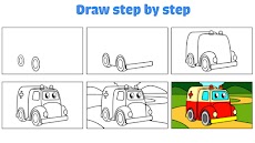 車の色付け：子供向けの子供の落書きゲームのおすすめ画像5