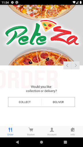 Android application Pete'za screenshort