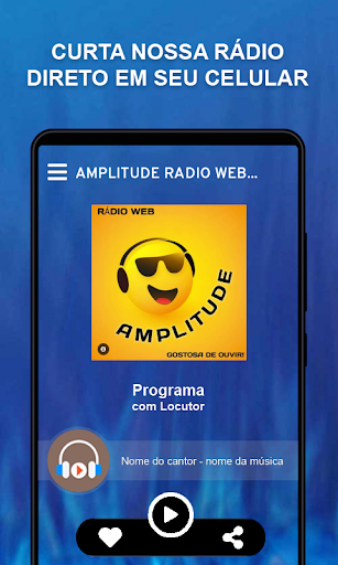 Android application Amplitude Rádio Web screenshort
