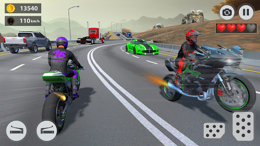 Highway Bike Race - Bike Game Screen 2