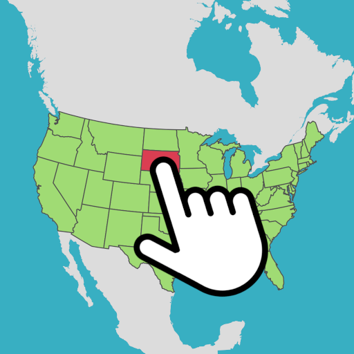 US States Map Quiz Game icon