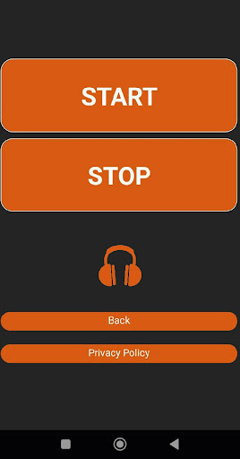 Android application Test du casque screenshort