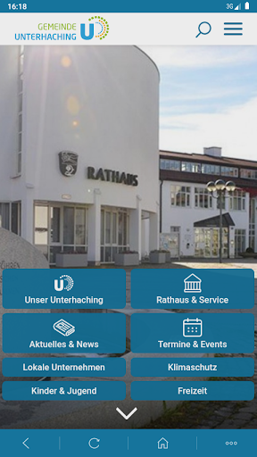 Android application Unterhaching-App screenshort