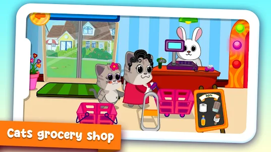 Cats Supermarket Game