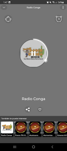 Android application Radio Conga Honduras 103.7 Fm screenshort