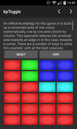 kpToggle: a quick color puzzle Screen 2