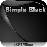 Тема eXPERIAmz- Black abstract icon