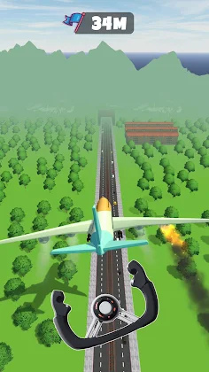 Sling Plane 3D - Sky Crash Jet - Screenshot 4