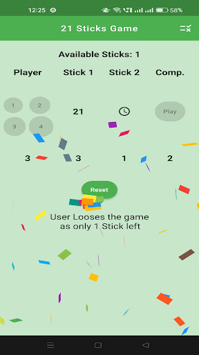 Android application Sticks Game screenshort