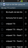 screenshot of Vnspeak TTS - Hồng Vi