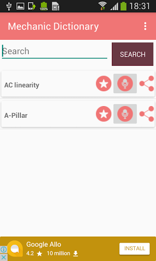 Mechanic Dictionary Offline Te